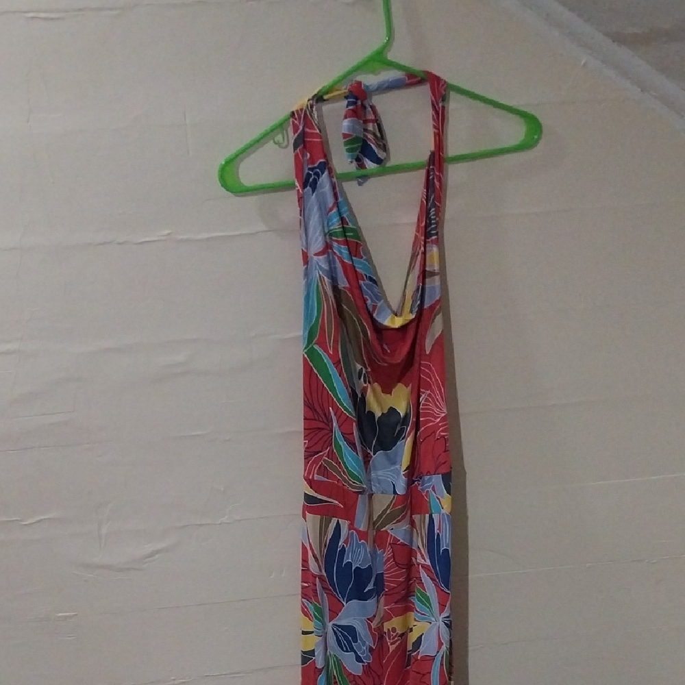 Floral Halter Maxi Pants Jumpsuit